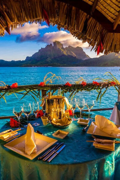 Four Seasons Resort Bora Bora, French Polynesia.