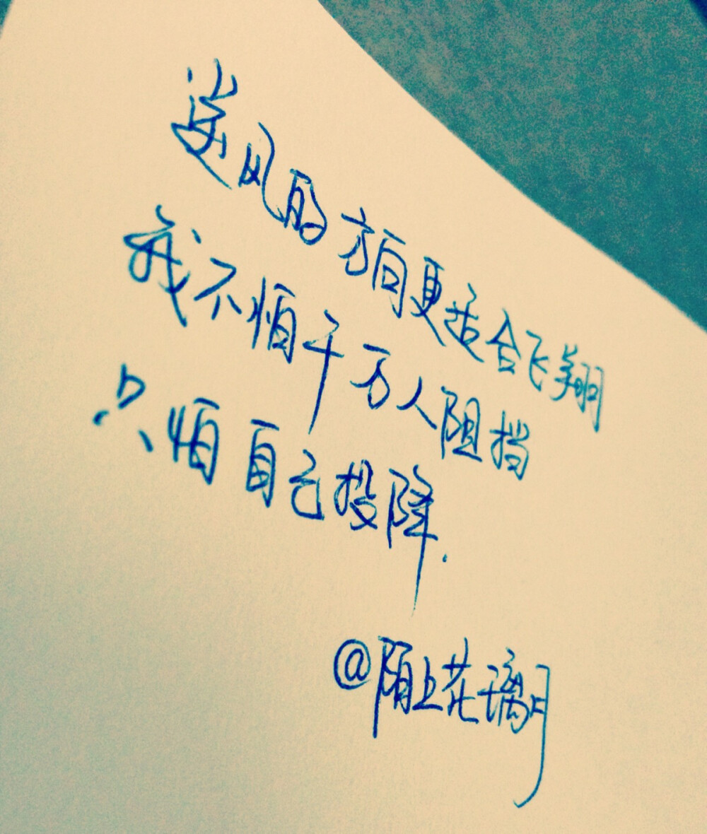 文字正能量第81句 原创手写 每天对自己说一句,传递正能量,让日渐发霉
