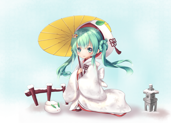 白无垢初音 Q版 萌萌哒