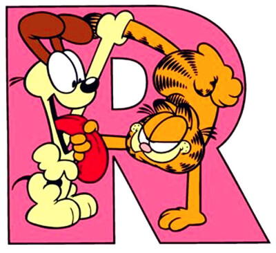 garfield alphabet R