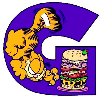 garfield alphabet G