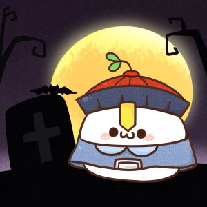 头上长草的颜文字君 万圣节 头像