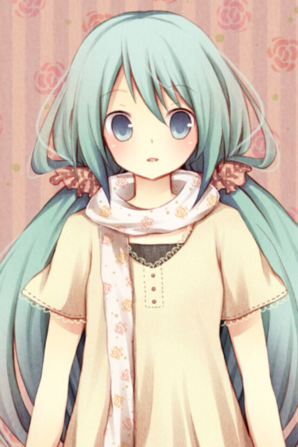 萝莉冰绿色发双马尾