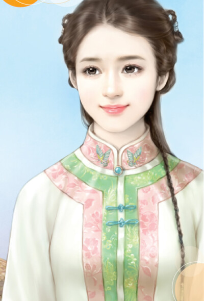 清水荷蓮露染曦，挽雲七巧玲瓏心。