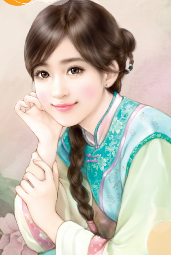 清水荷蓮露染曦，挽雲七巧玲瓏心。