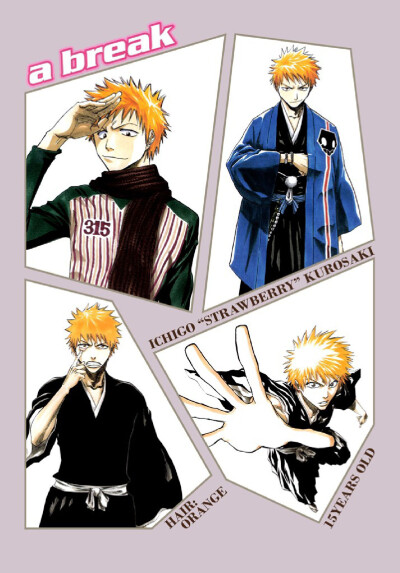 《BLEACH》 《境·界》死神 日本 漫画原画 #久保带人# 黑崎一护