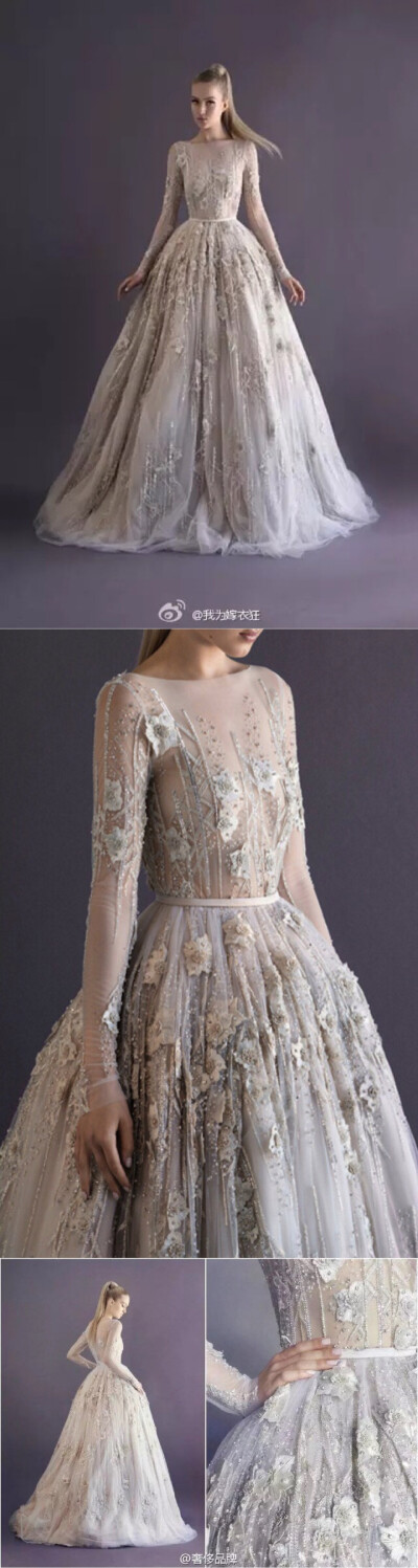 Paolo Sebastian 是澳大利亚的顶级仙牌，高级定制的繁复工艺、华丽丽的手工艺术、透视蕾丝雪纺水晶甚至金线真钻镶嵌其中。想必真正的仙女裙，也许都没有它们来的精致梦幻吧。