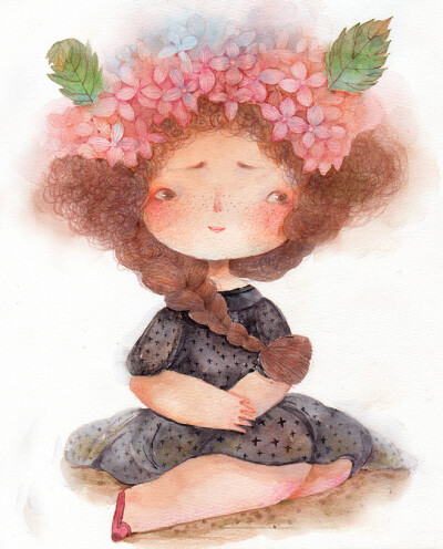 手绘#小清新#治愈系#壁纸#锁屏#女生#平铺#