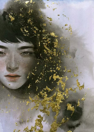 Tran Nguyen，越南籍美国插画师，作品细腻，精致的面容和超现实主义的画风，给画作带上了淡淡的忧郁，而不太浓烈的用色，也让画面变得有额外的视觉感。