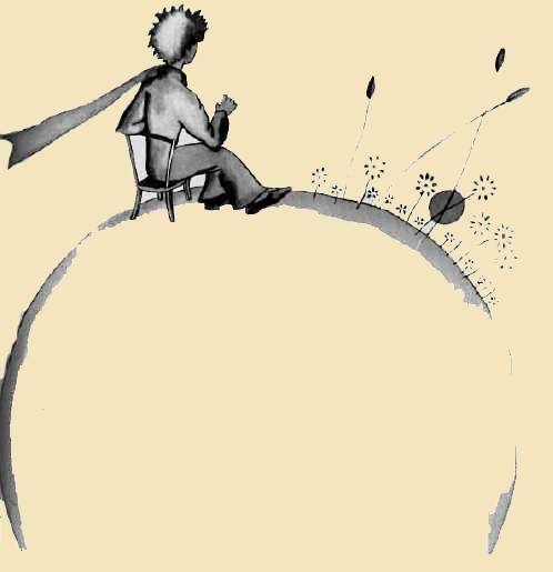 " "在你看了四十个四次日落那天,你很难过吗?" 但小王子没有回答.