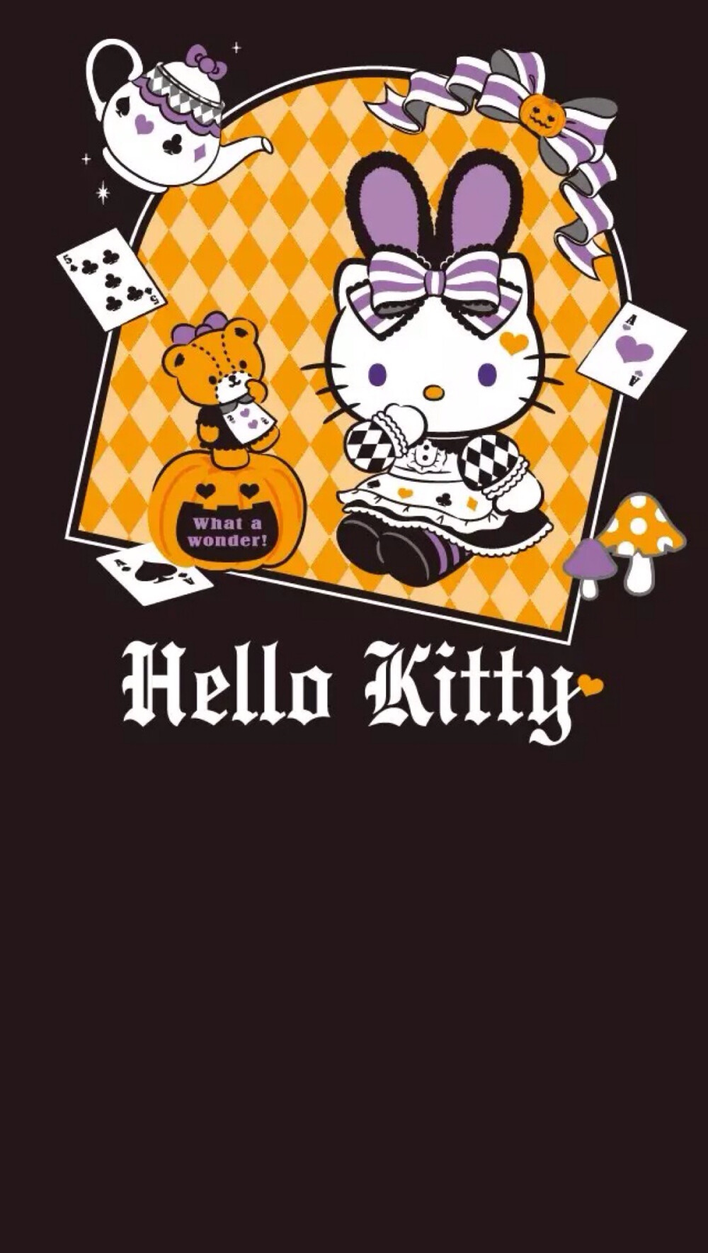 万圣节。kitty。手机壁纸