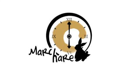 咖啡店logo設計 三月兔