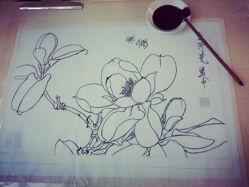 白描花卉