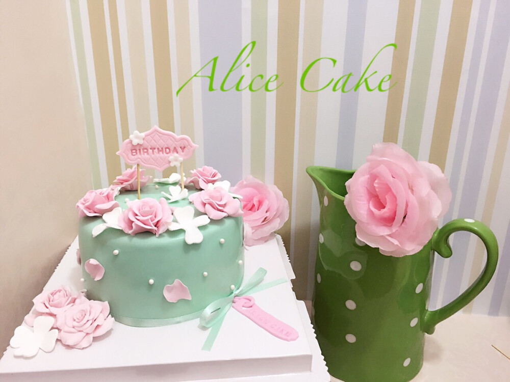 Alice Cakeの花语翻糖蛋糕