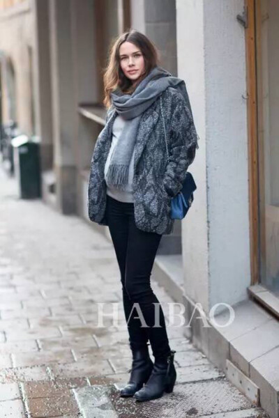 Caroline Blomst 秋冬 孕婦 chic 搭配