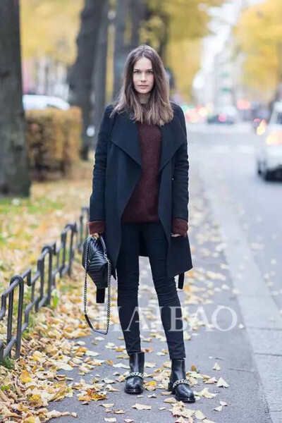 Caroline Blomst 秋冬chic搭配