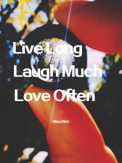 Live long Laugh much Love often·像素大战·深秋·壁纸·Miss Mint