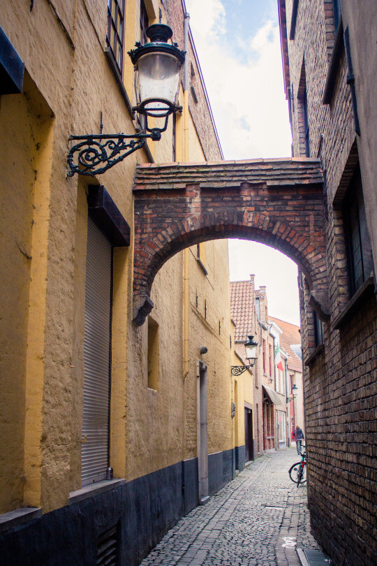 Bruges, Belgium（by vinylmemorie）。比利时布鲁日。布鲁日位于比利时西北部，是西弗兰德省的首府和最大的城市。在欧洲也被誉为“北方的威尼斯”。布鲁日是典型的中世纪古城，保存着大量数世纪前的建筑。早期哥特式建筑已经成为城市特色的一个部分。