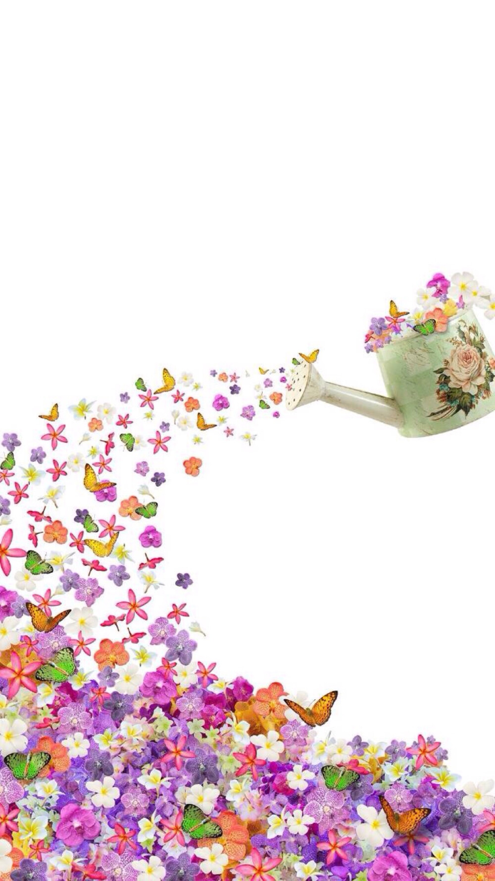 小清新 插花壁纸 高清 无水印 白色 简约 干净 iphone 锁屏壁纸