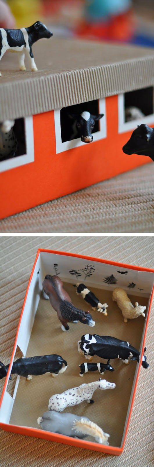 鞋盒废物利用 手工 图片来自pinterest