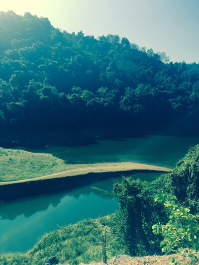 Emerald jade river