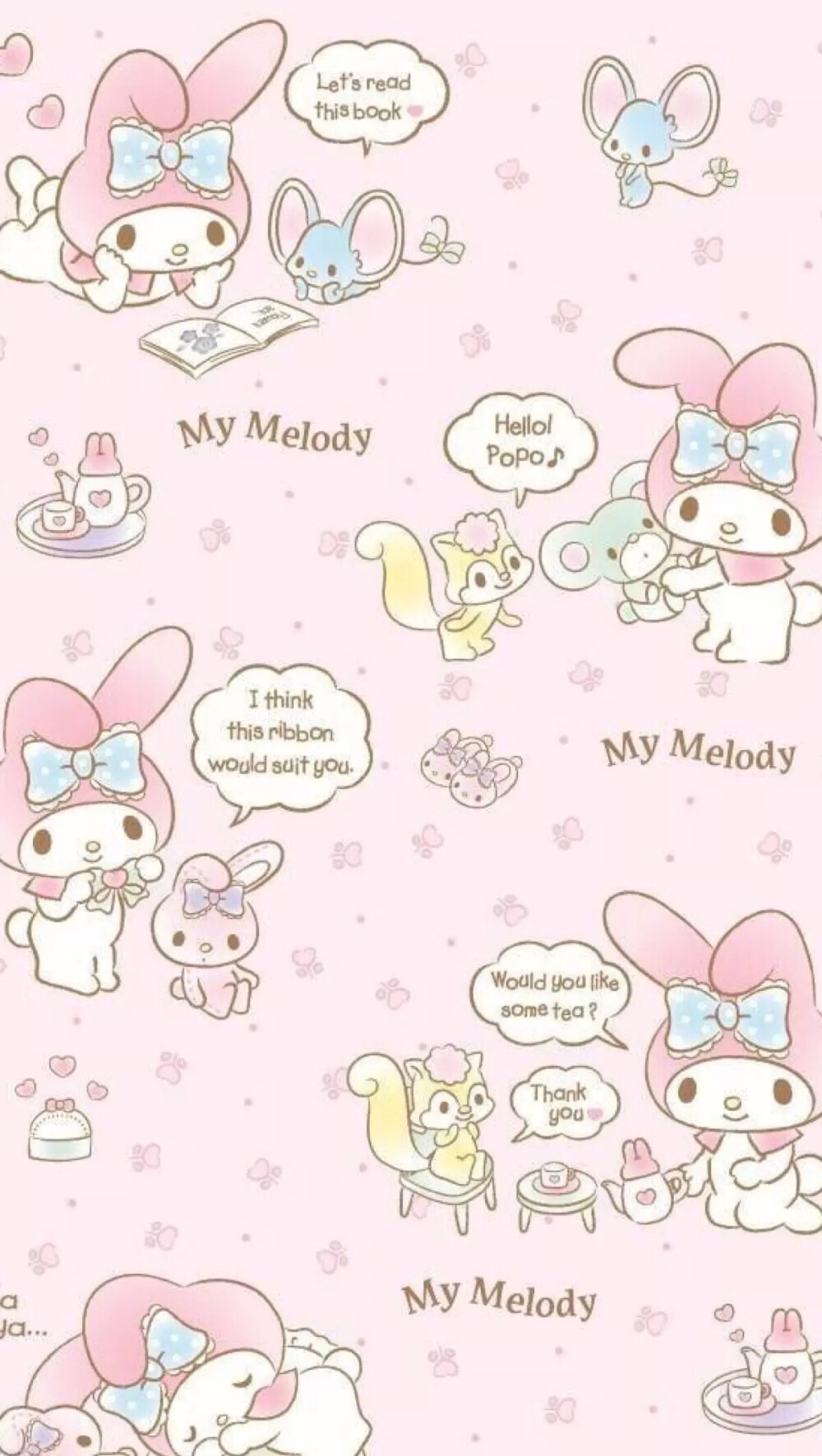 melody和它的朋友们~iPhone高清手机壁纸 素材 手机桌面 melody 小双子星 美乐蒂 KT 凯蒂猫 三丽鸥 sanrio Kitty 高清壁纸 小双星的礼拜天 壁纸 iphone 6 plus 壁纸 萌 壁纸 小双星的礼拜天上架壁纸 melody40周年梦幻 可爱 萌系 sanrio 壁纸 爱疯 手机 壁纸