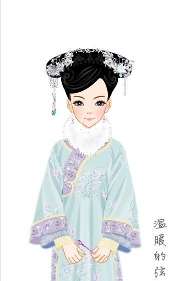 中国风-清朝女子宫廷服饰