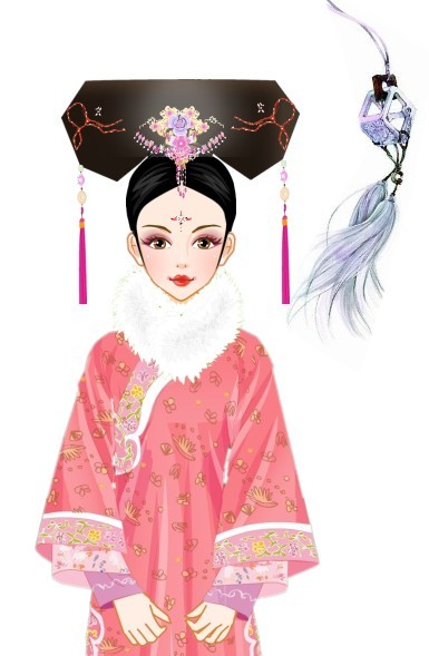 中国风-清朝女子宫廷服饰