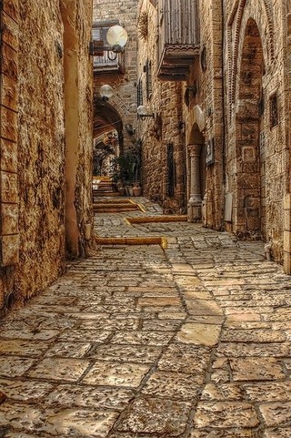 希腊罗得岛，中世纪街道，这里的每块砖都是一个历史