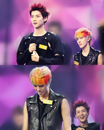 EXO SEHUN LUHAN 吴世勋 鹿晗 勋鹿 ；