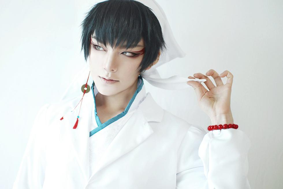 *Cosplay*神还原Cosplay，鬼灯的冷彻，白泽，coser：REACH青春（来自韩国的coser）高颜值男神！！