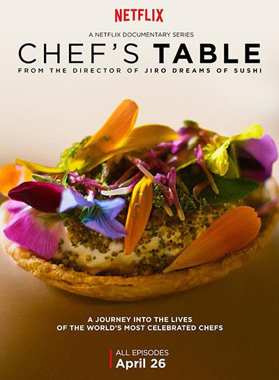 《主厨的餐桌 Chef's Table》讲述的是主厨的人生与理念还有美食，我觉得很赞，话说，米其林餐厅什么我从来没有吃过，好想有机会试试阿