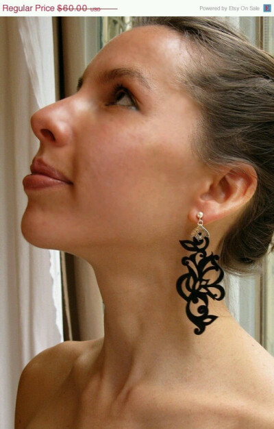 材质以皮革和橡胶为主，融入剪纸元素的创新饰品，在欧美市场价格在10～100欧元不等。（本人非代购，勿扰。）