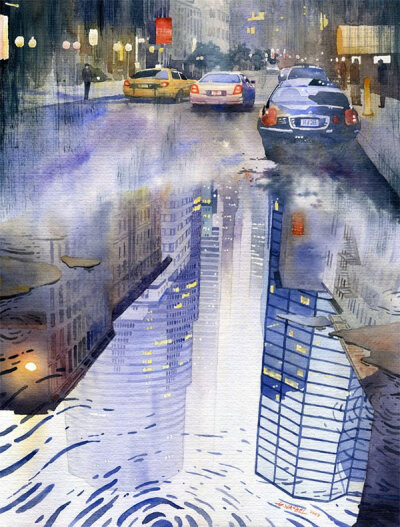 Grzegorz Wrobel水彩插画欣赏