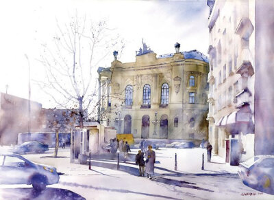 Grzegorz Wrobel水彩插画欣赏