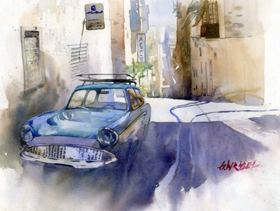 Grzegorz Wrobel水彩插画欣赏