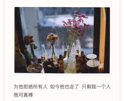 为你冷淡了所有，如今你走了，我一无所有。