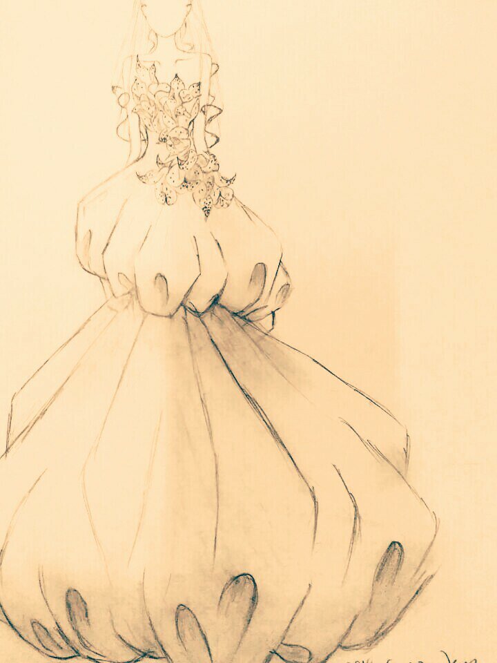 铅笔画 手绘婚纱图片