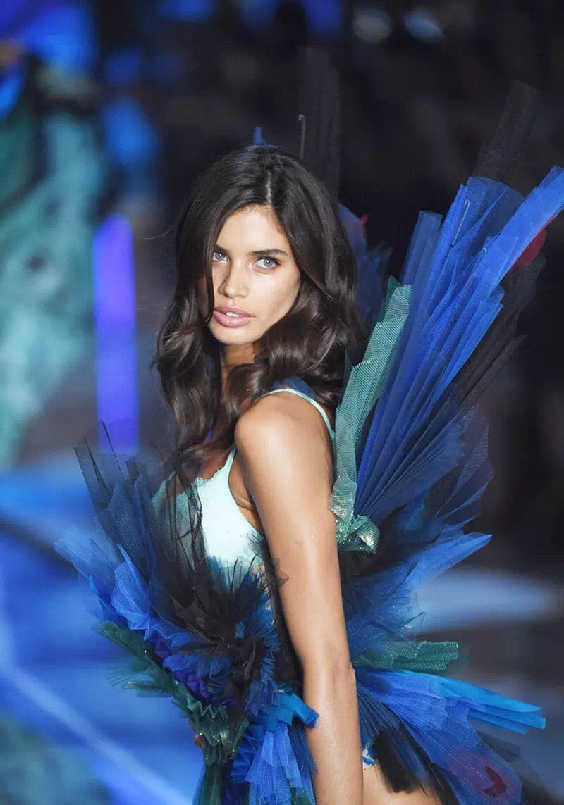 #维多利亚的秘密2015# Victoria's Secret Fashion Show 2015——Exotic Butterflies异域蝴蝶：Sara Sampaio ps：头发好柔顺呀。