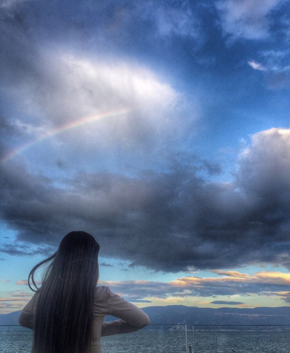 #堆糖遇见坚果#面朝洱海，雨后彩虹