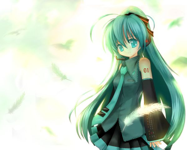 单马尾初音