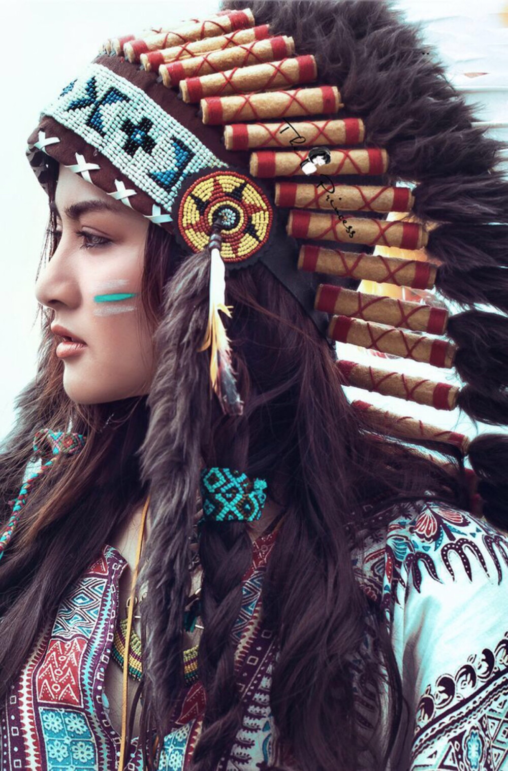 众里寻他千百度蓦然回首那人却在灯火阑珊处印第安人摄影