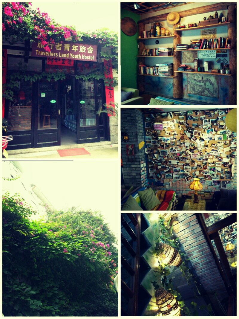 #堆糖遇见坚果#和小伙伴在阳朔景区偶住一晚的小旅馆。 店主很用心，入眼便是花团锦簇，里面的每个角落也都有惊喜。其他行者或爱情或友情的记录墙；静谧温馨的读书角；每晚行者一起看的免费大电影；给饮食爱好者备的小厨房；楼梯间为晚归人留的灯…… 这大概是我遇见过的最文艺的地方了，没有之一。 它不仅仅是胜在装扮上的文艺，更胜在给所有路上的人一个家的感觉。