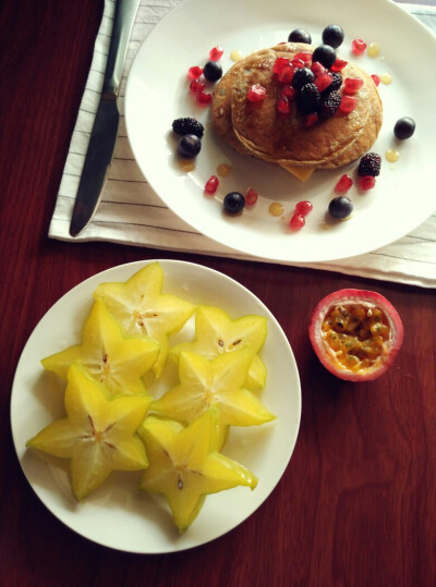 早餐，香蕉饼