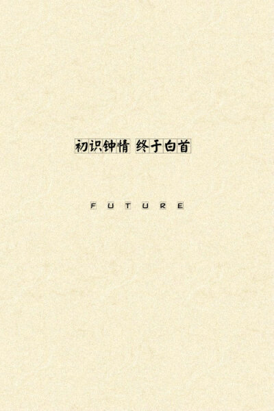 Future：希望大家喜欢^_^ 喜欢就收藏把 更多图片详见《Future ▪ 独揽清欢》‖壁纸皮肤‖纯文字‖简约‖纯古风‖原创美图‖Future‖