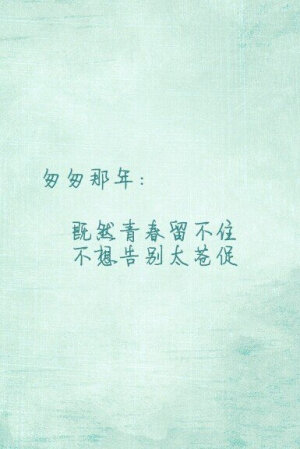 匆匆那年 电视剧 电影 书 文字 句子 九夜茴