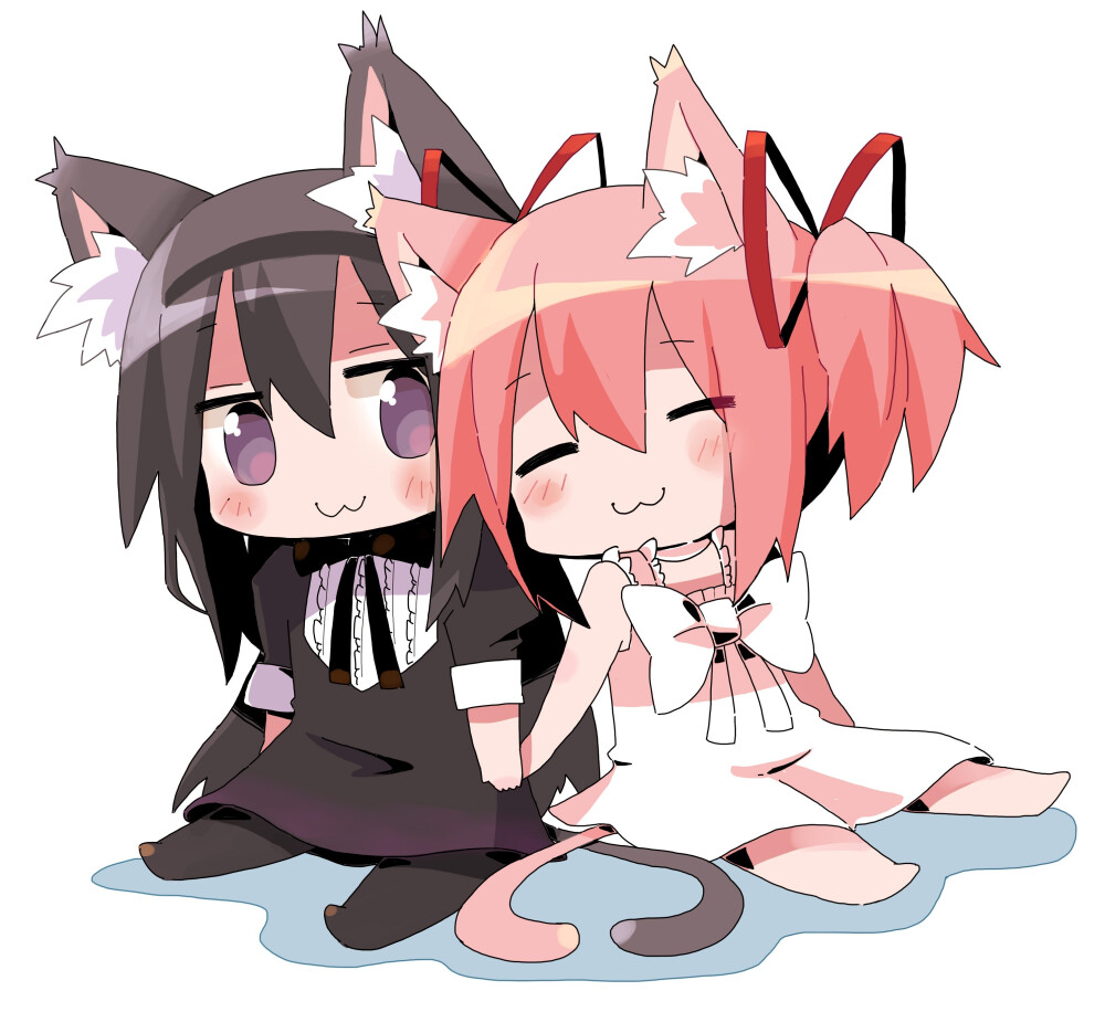 ちゅーそん p站 二次元 插画 少女 动漫 魔法少女小圆 晓美焰 鹿目圆香 id=2777444