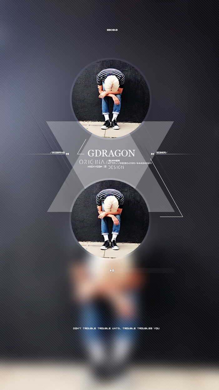 权志龙GDRAGON#bigbang#原创高清手机壁纸#微博:ORIGINAL-DESIGN-SUMMERNICKYCOM#iPhone#安卓#锁屏#桌面#黑白壁纸