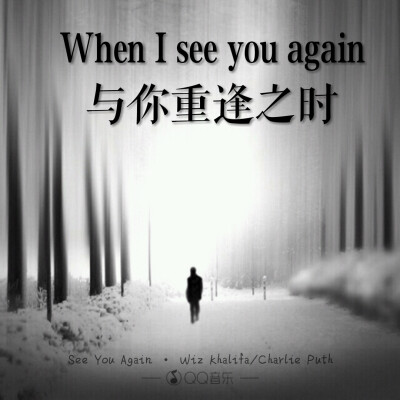 原创歌词壁纸《see you again》