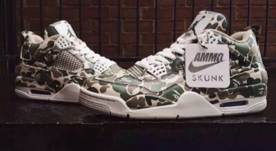 AJ 4 mix “Bape” AMMOSKUNK